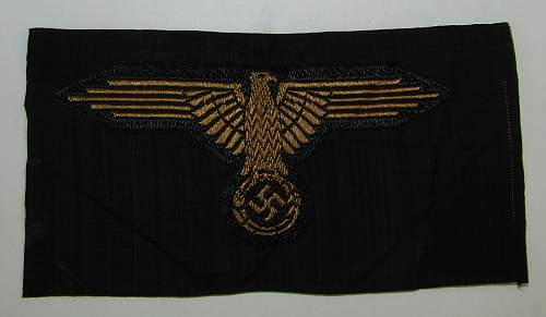 Waffen SS Bevo Embroidered Sleeve Eagle-For Camo Smock?