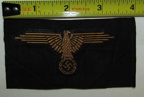 Waffen SS Bevo Embroidered Sleeve Eagle-For Camo Smock?