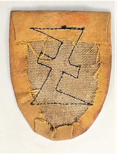 Is this Belgium (Flanders/Flemish) Black Brigade arm shield authentic?