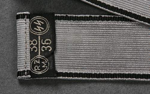 SS Hauptamtschef Cuff Title, Ehrenwinkel and Armband