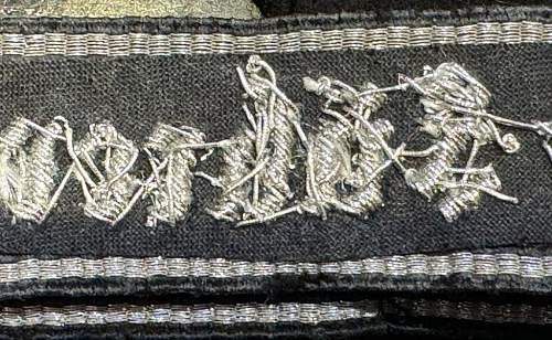 Ss officer der fuhrer cuff title and shoulder board with monogram