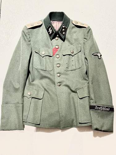 My two Waffen ss m36 officer tunics for review