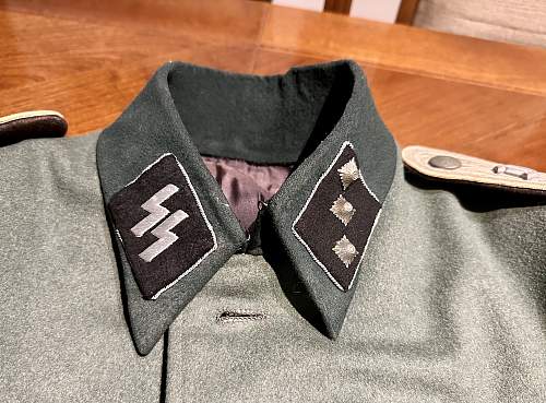 My two Waffen ss m36 officer tunics for review