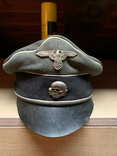 Waffen SS officer's crusher cap