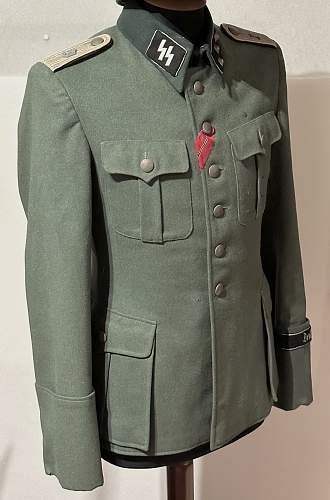 My two Waffen ss m36 officer tunics for review