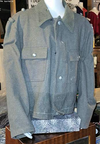 Stripped 1944 service blouse
