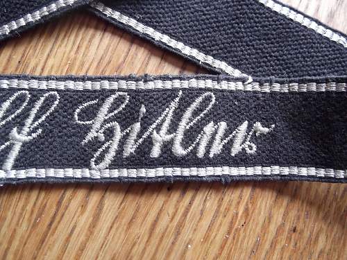 SS RZM LAH EM/NCOs Embroidered Cufftitle