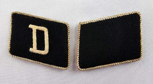 SS &quot;Dachau&quot; collar tabs - original/fake