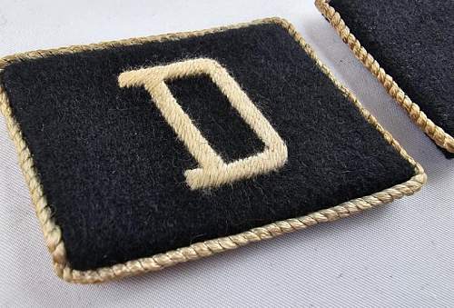 SS &quot;Dachau&quot; collar tabs - original/fake