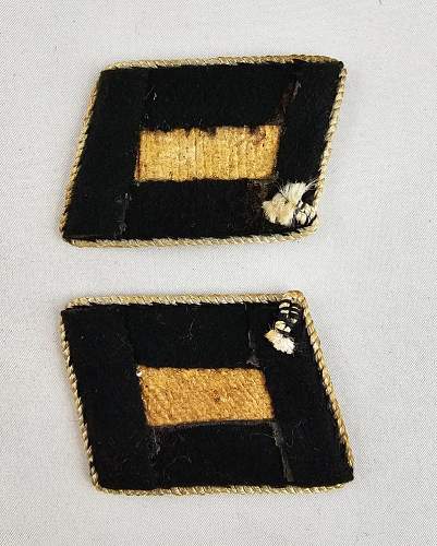 SS &quot;Dachau&quot; collar tabs - original/fake