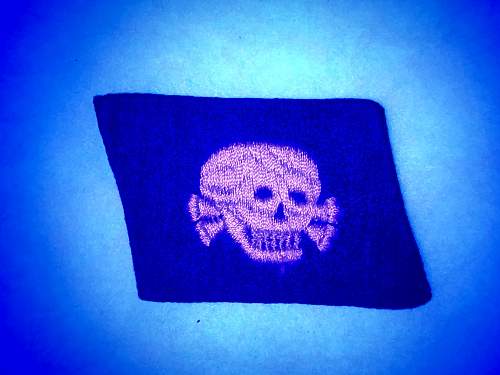 WW2 Waffen-SS 3rd SS Panzer Division Totenkopf TK EM NCO Collar Tab Dachau