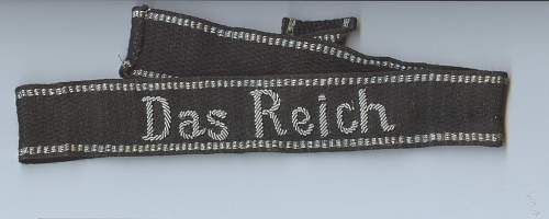 DAS REICH Cuff Title