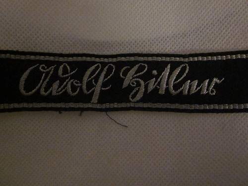 LAH bullion  hand embroidered cuff title