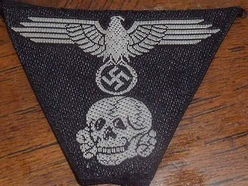 SS Totenkopf/adler trapazoid in black