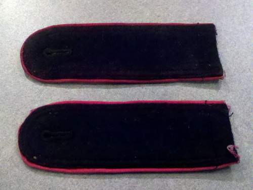 SS Panzer  sew on shoulder boards