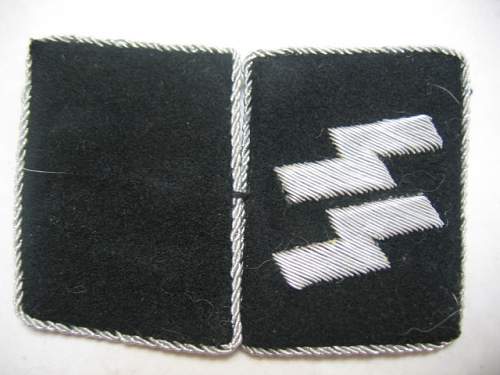 SS officer collar tabs - original ?