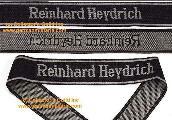 Reinhard Heydrich cuff title,,,need help