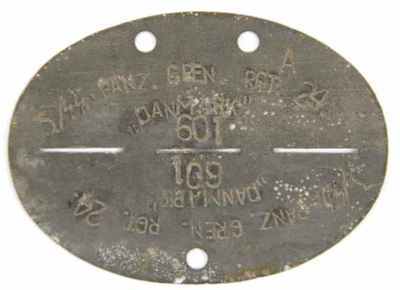 SS Danmarkd dog tag..need help