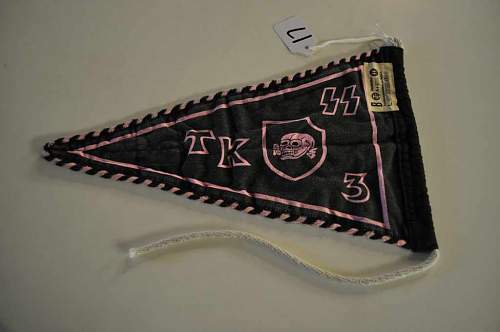 Ss totenkopf vehicle pennant...original or fake??