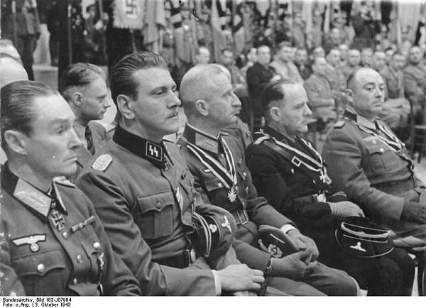 black uniform in wear, October 1942....