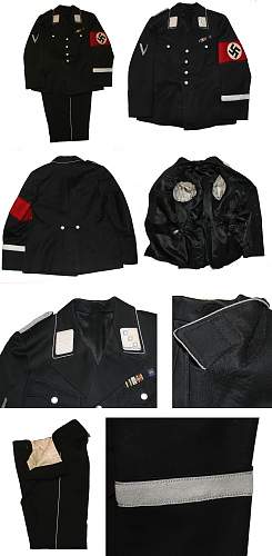 Black SS uniform at Gottleibs