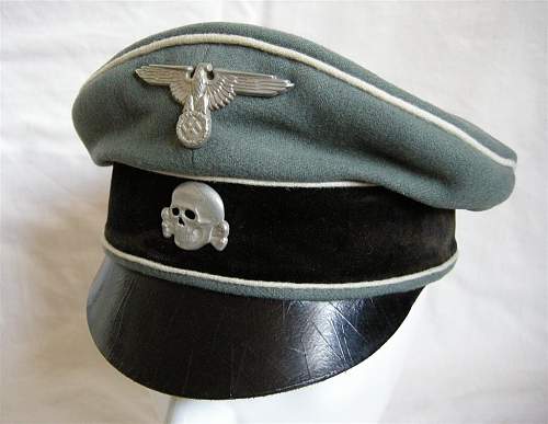 a black SS officer's cap of early make