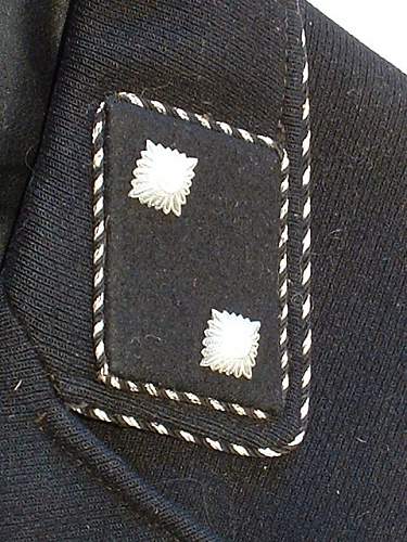 a black SS officer's cap of early make