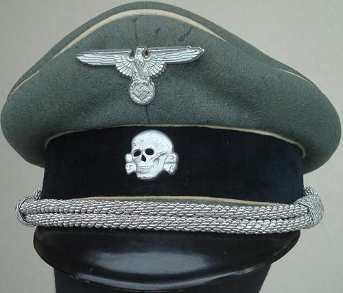 SS &quot;Erel&quot; officer visor with fake insignia...