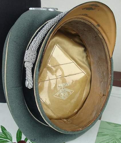 SS &quot;Erel&quot; officer visor with fake insignia...