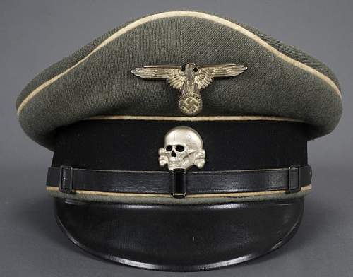 SS &quot;Erel&quot; officer visor with fake insignia...