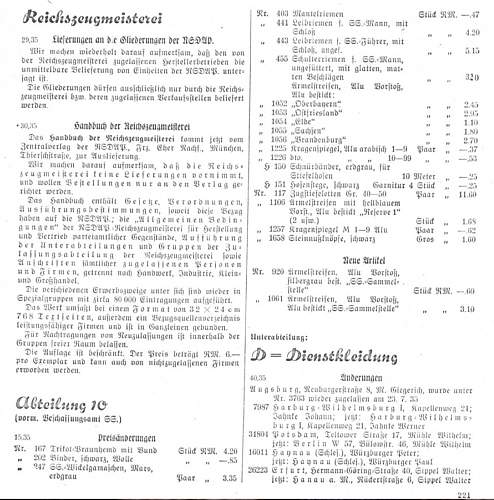 Roles and Missions of RZM d. NSDAP