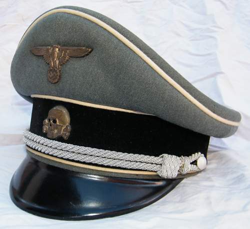 SS Officers visor C&amp;W restored by BenVK