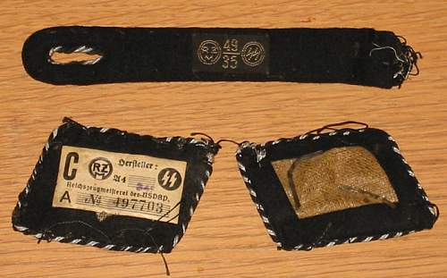 ss arm band label