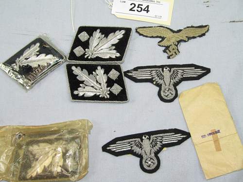 SS Collar Tabs at Auction