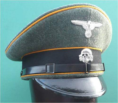 Waffen SS Officer's Visor Cap