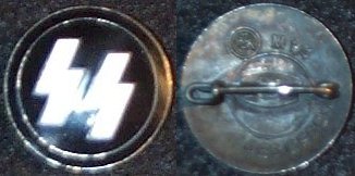 Member of SS Lapel badge, maker marked on back RZM M1/4 Ges Gesch