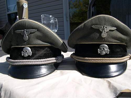 SS Kleiderkasse Officers visor
