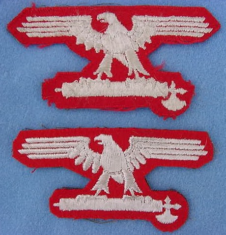 Italian manufactured Italian SS sleeve eagle with paper tag.