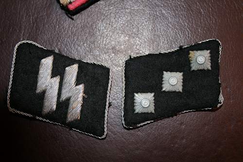 SS officers collar tabs