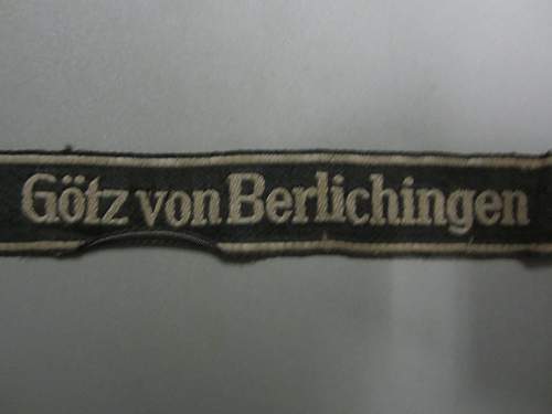 götz von berlichingen cuff title Real or Fake?