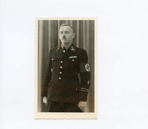 Black SS uniform in wear, 1943