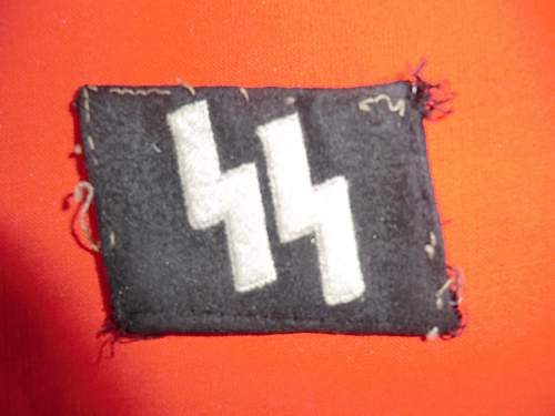 SS rune collar patch