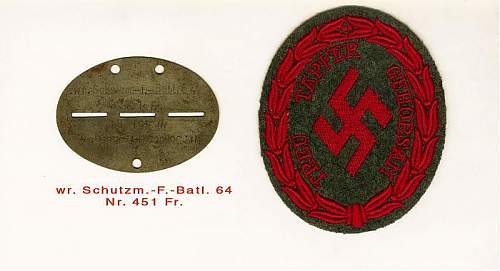 Schuma Cloth insignia , Uniforms, Schuma Items