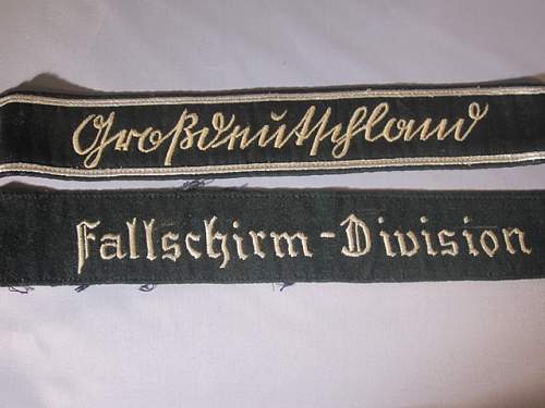 LAH and Gotz von Berlichingen cuff titles.