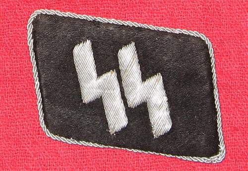 My new Waffen SS Officers collar Tab