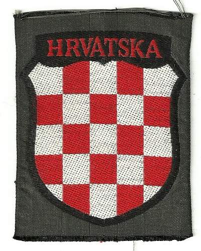 SS Croatian Bevo shield ??