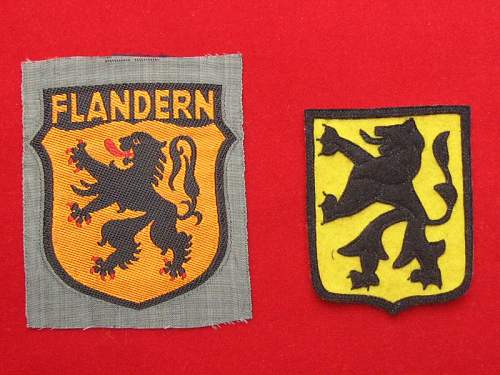 Flemish made 'Langemarck' shield