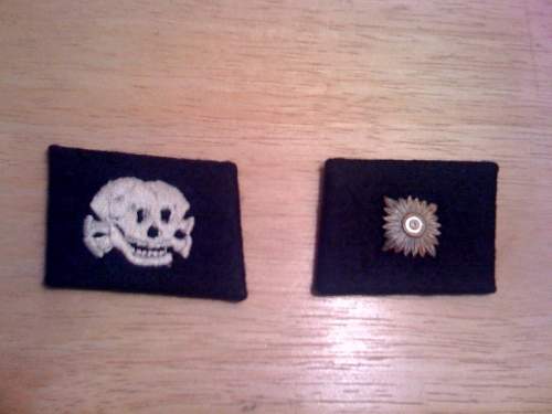 Totenkopf Collar tab set