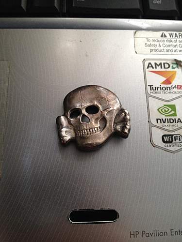 Found this Totenkopf in a drawer, need to see if it's real or not