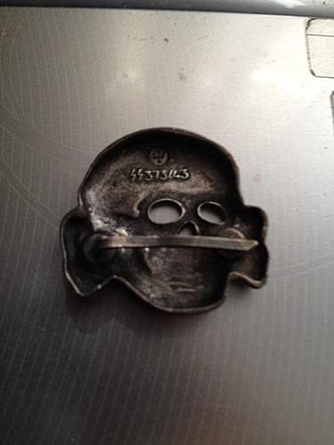 Found this Totenkopf in a drawer, need to see if it's real or not